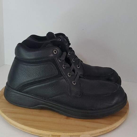 Orthofeet Highline Black Men's Comfort Boots Size 9 - Picture 1 of 9